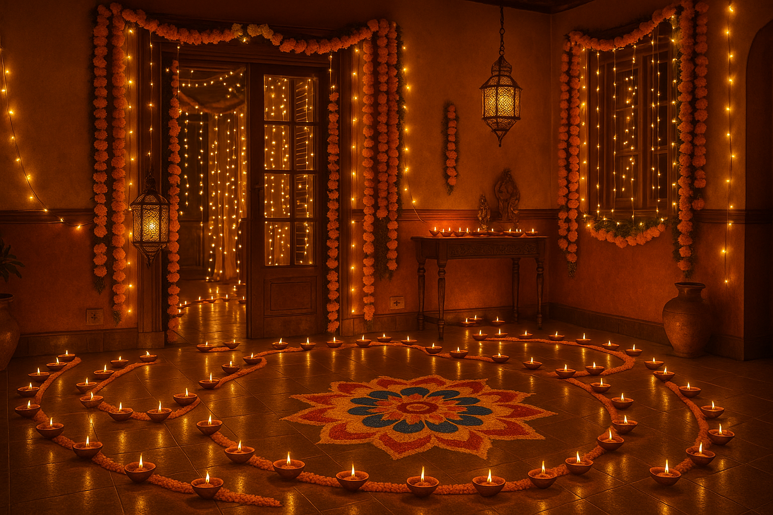 diwali home decor lights