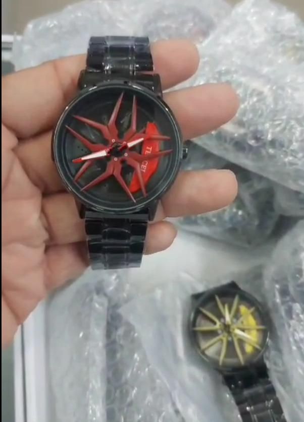 Men's Stereoscopic Car Wheel Watch
