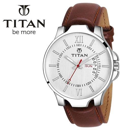 PU Leather Analog Watch for men