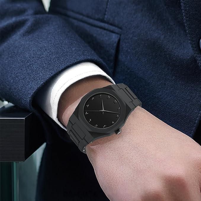 Mens Arabic Dial Polycarbonate Analog Watch