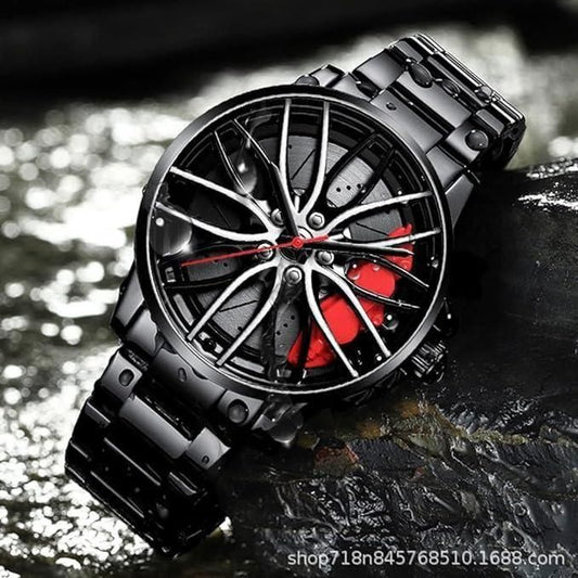 Men's Stereoscopic Car Wheel Watch