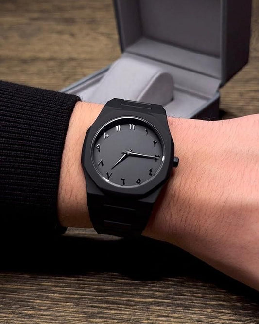 Mens Arabic Dial Polycarbonate Analog Watch
